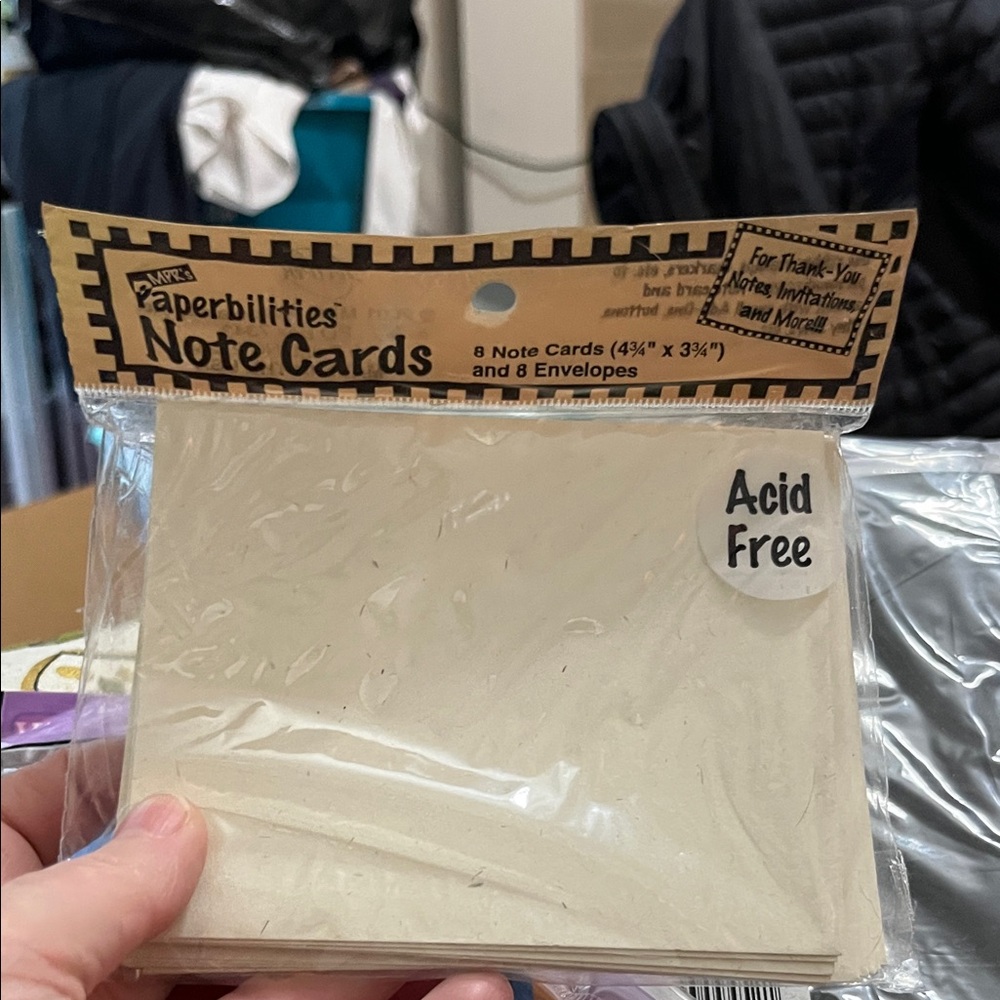 New, Never Been Open, Paperbilities Acid Free Blank Note Cards